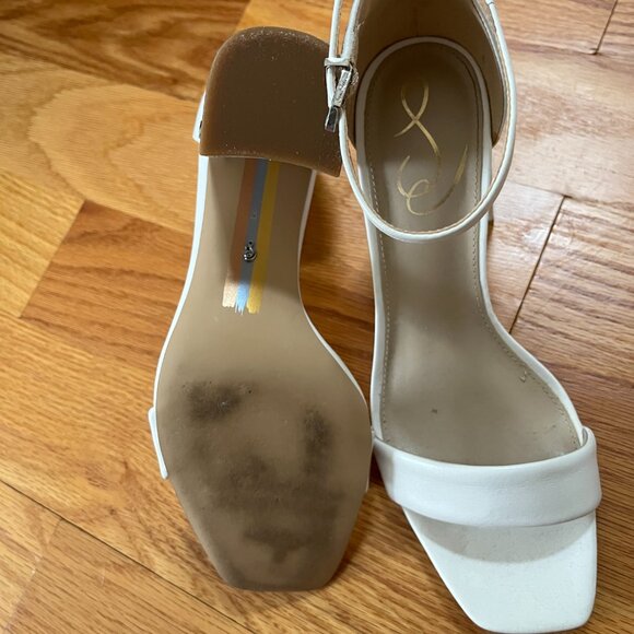 Sam Edelman Daniella White Heel Size 8 - Picture 4 of 4